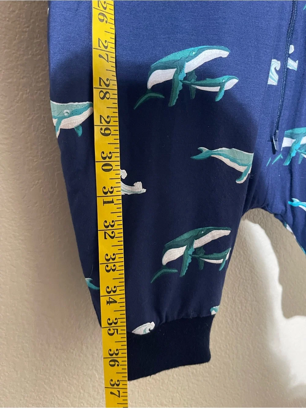 Kyte BABY Navy Whale Print Sleeveless Pajama Sleepsack
